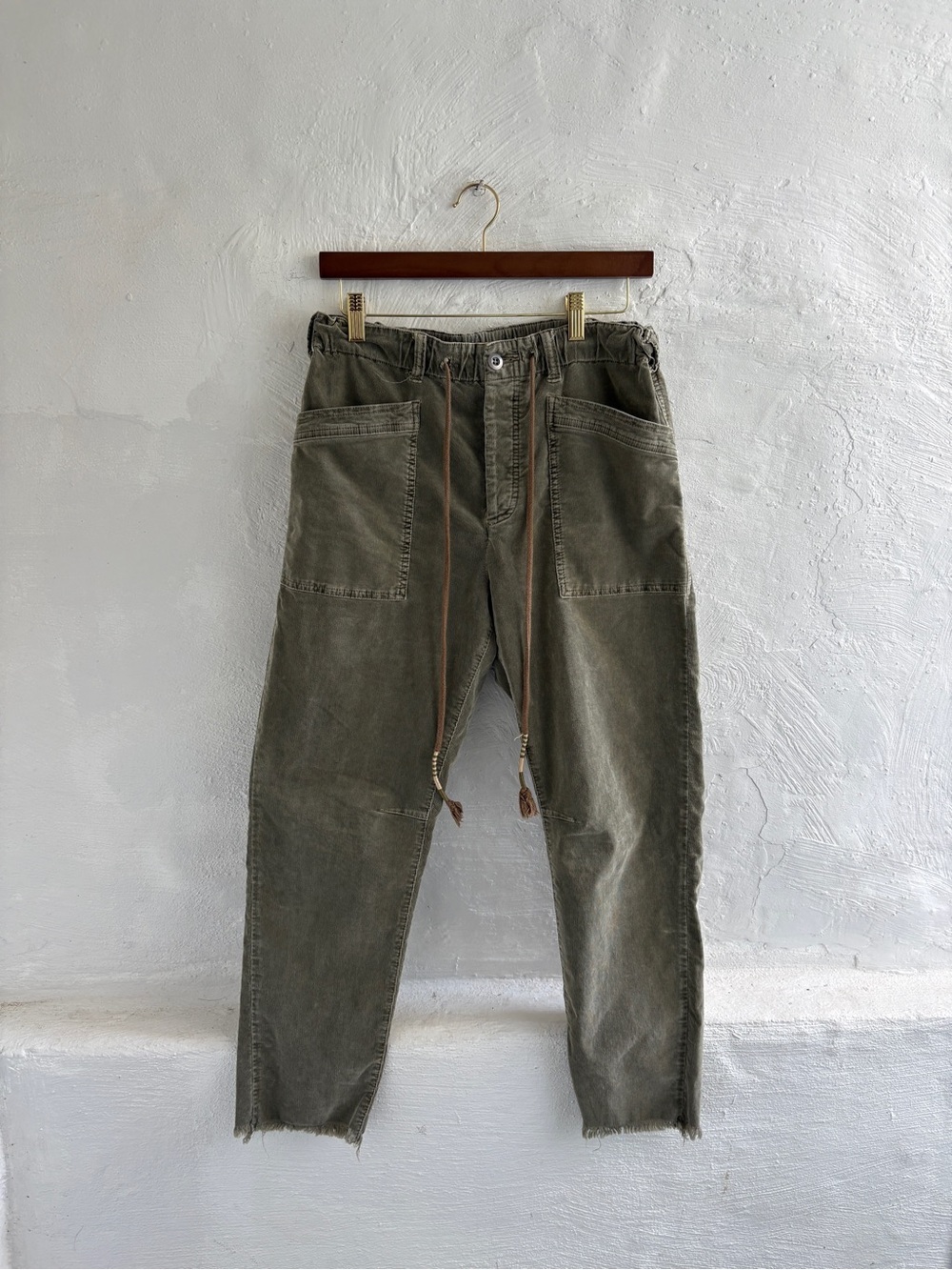Free people Drawn Up Boyfriend Pant in Army